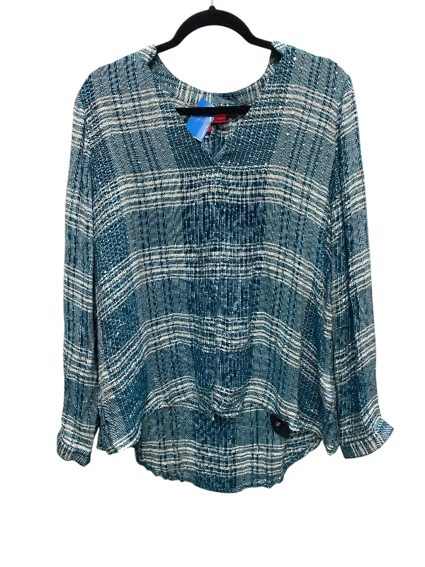 Top Long Sleeve By Jennifer Lopez In Blue, Size: L Scandinavian