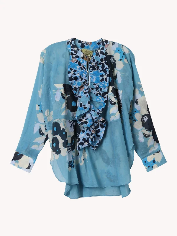 FRILL SHIRT Casual Women's Japanese 